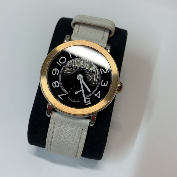 EUC Marc by Marc Jacobs White Leather Watch - Picture 2 of 16